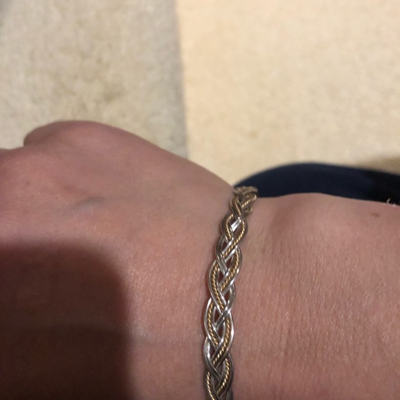 Bracelet, beautiful gold and silver - Picture 7 of 11